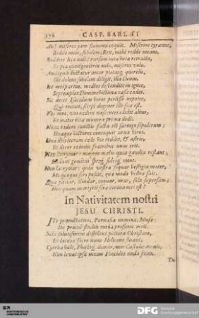 In Nativitatem nostri Jesu Christi.