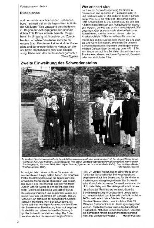 Zweite Einweihung des Schwedensteins