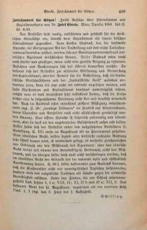499 [Rezension] Eberle, Joseph, Zertrümmert die Götzen!