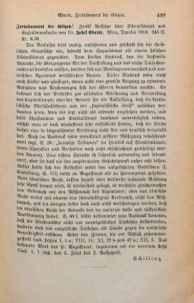 499 [Rezension] Eberle, Joseph, Zertrümmert die Götzen!