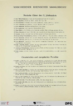 Persische Gläser des 17. Jahrhunderts (Nr. 127-142)
