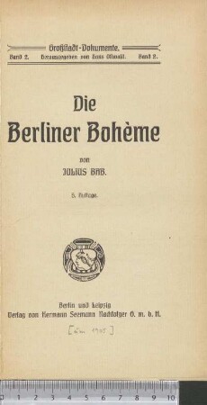 Die Berliner Bohème