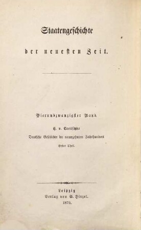 Deutsche Geschichte im neunzehnten Jahrhundert, 1. Bis zum zweiten Pariser Frieden