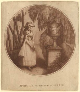 "Charlotte at the tomb of Werter". Lotte an Werthers Grab
