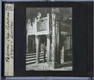 Palermo, Cappella Palatina : Kanzel und Leuchter