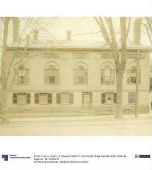 Salem, 9, Chestnut Street / 7, Cambridge Street, Hamilton Hall, Gäbeude