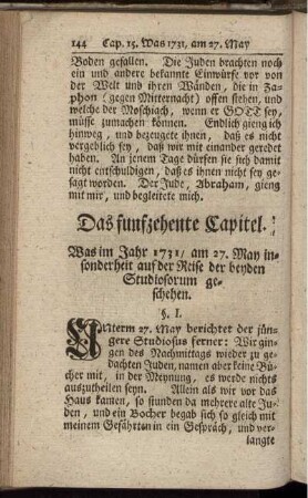 Das funfzehente Capitel – Das sechzehente Capitel