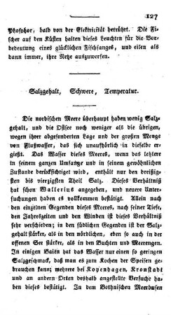 Salzgehalt, Schwere, Temperatur