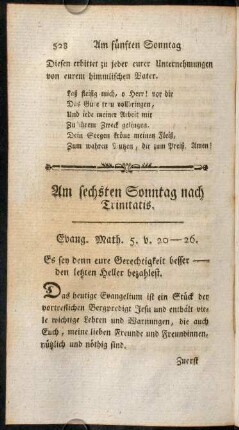528-539, Am sechsten Sonntag nach Trinitatis.
