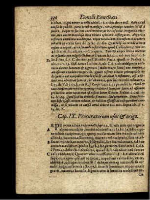 Cap. IX. Procuratorum usus & origo