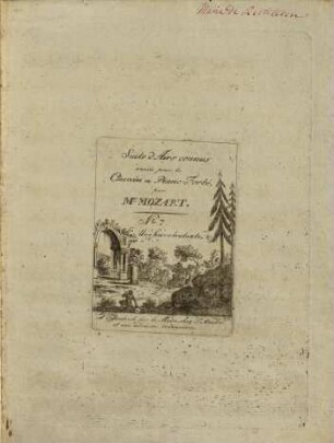 Suite d'airs connus variés pour le clavecin ou piano-forté. 7, Une fièvre brulante