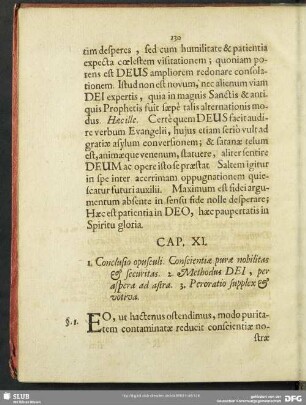Cap. XI. 1. Conclusio opusculi. Conscientiae purae nobilitas et securitas ...