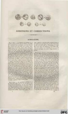Additions et corrections