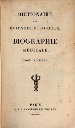 Dictionaire Des Sciences Médicales - Biographie Médicale, 3. Brow - D