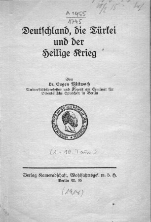 Deutschland, die Türkei und der Heilige Krieg