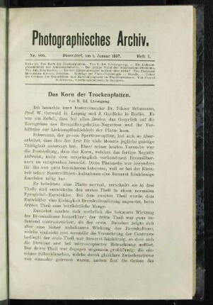 Das Korn der Trockenplatten