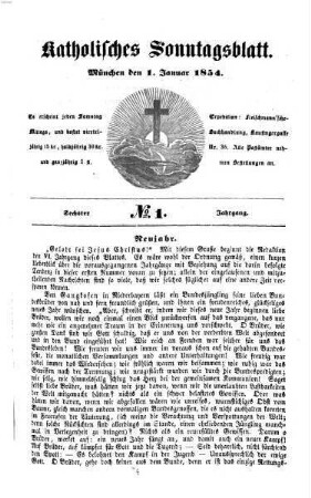 Katholisches Sonntagsblatt. 6. 1854