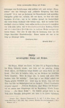 361-371 Schätze merowingischer Könige und Kirchen
