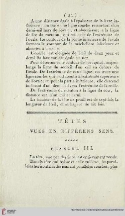 Têtes vues en différens sens