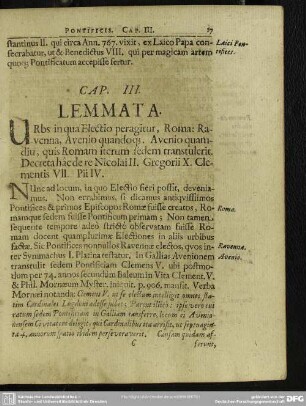 Cap. III. Lemmata