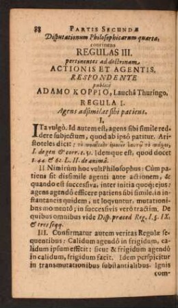 Disputationum Philosophicarum quarta