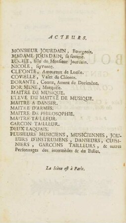 Acteurs.