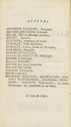 Acteurs.