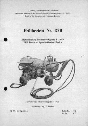 Motorisiertes Mehrzweckgerät S 136/1