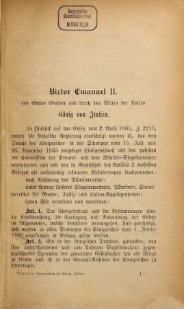 Civilgesetzbuch des Königreiches Italien (Codice civile del regno d'Italia)