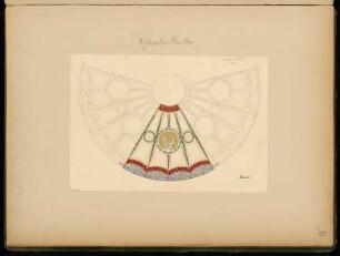 Theaterdecke Monatskonkurrenz Juli 1860: Untersicht der (halben) Decke