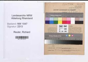 Entnazifizierung Richard Reuter , geb. 09.10.1894 (Kaufmann)