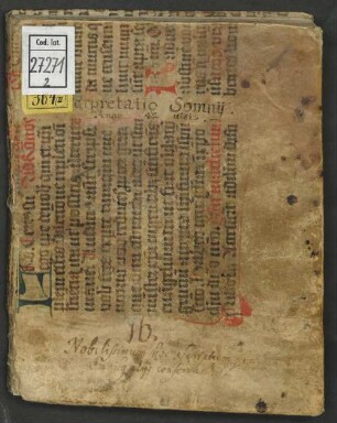Interpretatio somnii de cursu historiae Bavaricae - BSB Clm 27271(2