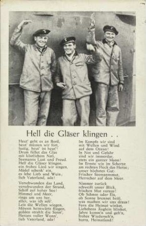 Hell die Gläser klingen..