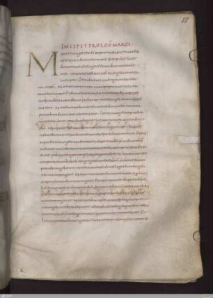 Prologus in evangelium Marci; Evangelium secundum Marcum