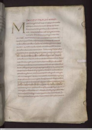 Prologus in evangelium Marci; Evangelium secundum Marcum