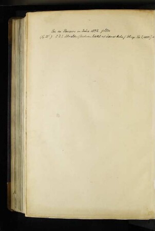 Bei der Revision im Jahre 1892 fehlte [...]