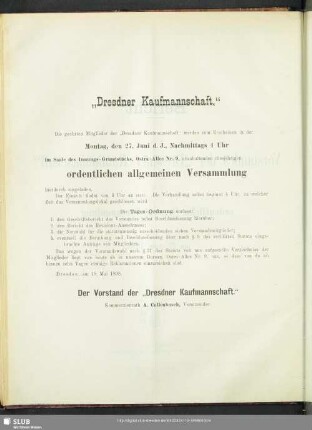 „Dresdner Kaufmannschaft“