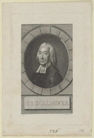 Bildnis des G. I. Zollikofer