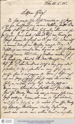 Brief vom 22.06.1905