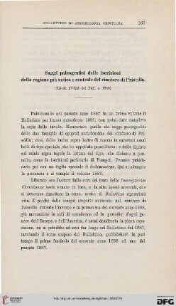4.Ser.4.1886: Saggi paleografici delle iscrizioni della regione più antica e centrale del cimitero di Priscilla