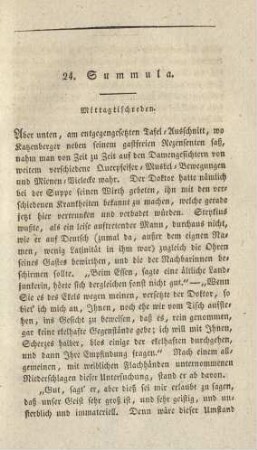 24. Summula. Mittagtischreden