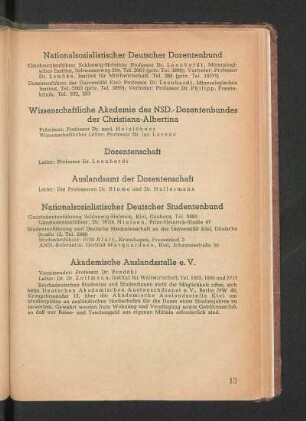 Auslandsamt der Dozentenschaft