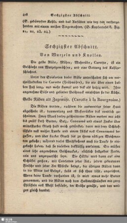 Sechzigster Abschnitt. Von Wurzeln und Knollen