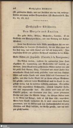 Sechzigster Abschnitt. Von Wurzeln und Knollen