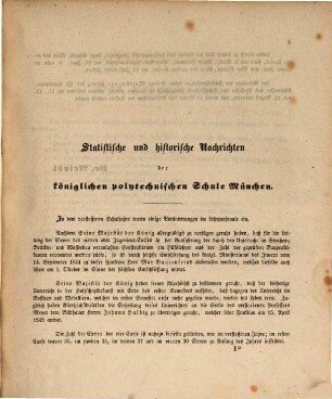 Jahresbericht der Königlichen Polytechnischen und der Bau- und Ingenieurschule zu München : für das Studienjahr ... 1844/45