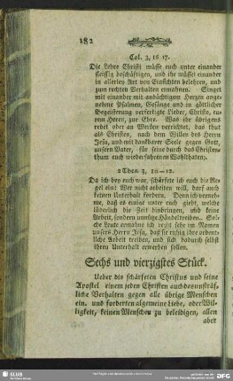 Sechs und vierzigstes Stück