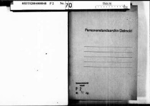 Zivilstandsregister der Juden der Gemeinde Hohenwepel, Kreis Warburg (GHT 1808-1814, A 1813) (Gemeinde: Hohenwepel)
