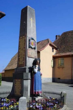 Frankreich. Alsace. Haut Rhin. Ingersheim. Memorial zum Zweiten Weltkrieg
