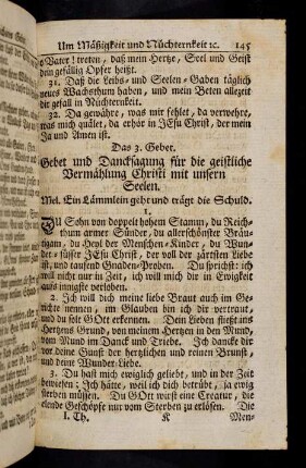145-152, Das 3. Gebet