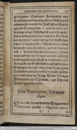 Von Betriegern, List unnd Lügen